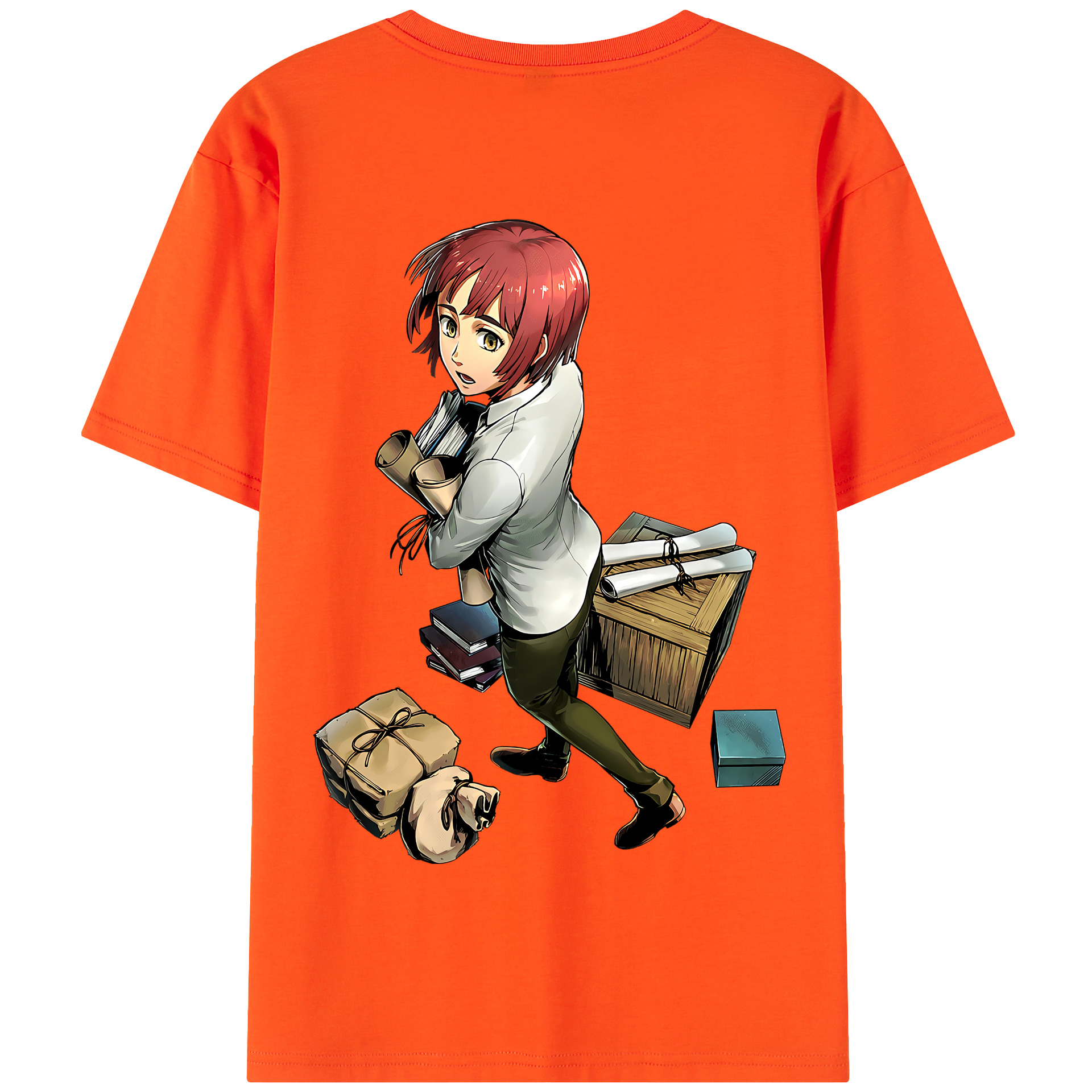 （画像用） 進撃の巨人 Attack on Titan 綿100％半袖Tシャツ（背面プリント）