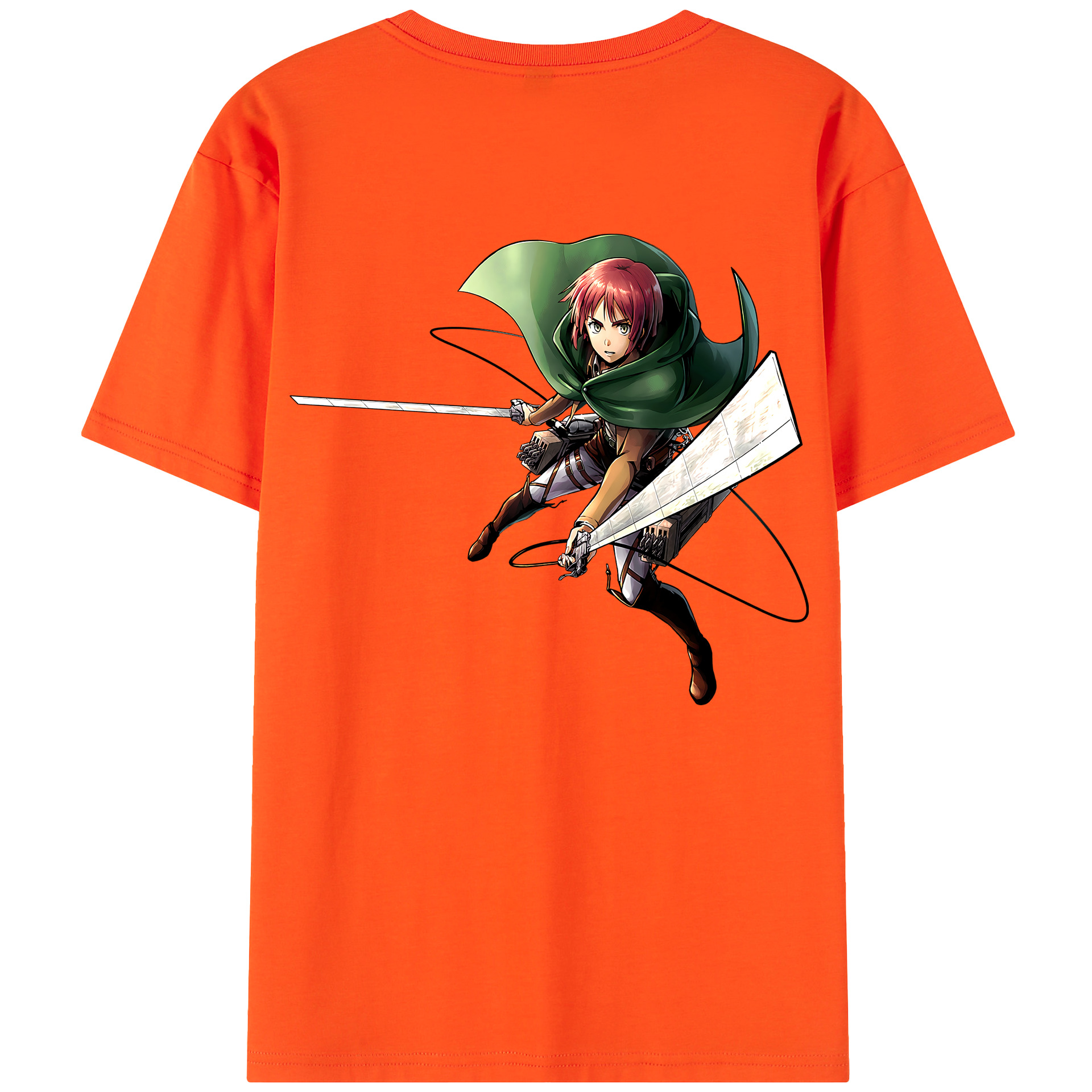 （画像用） 進撃の巨人 Attack on Titan 綿100％半袖Tシャツ（背面プリント）