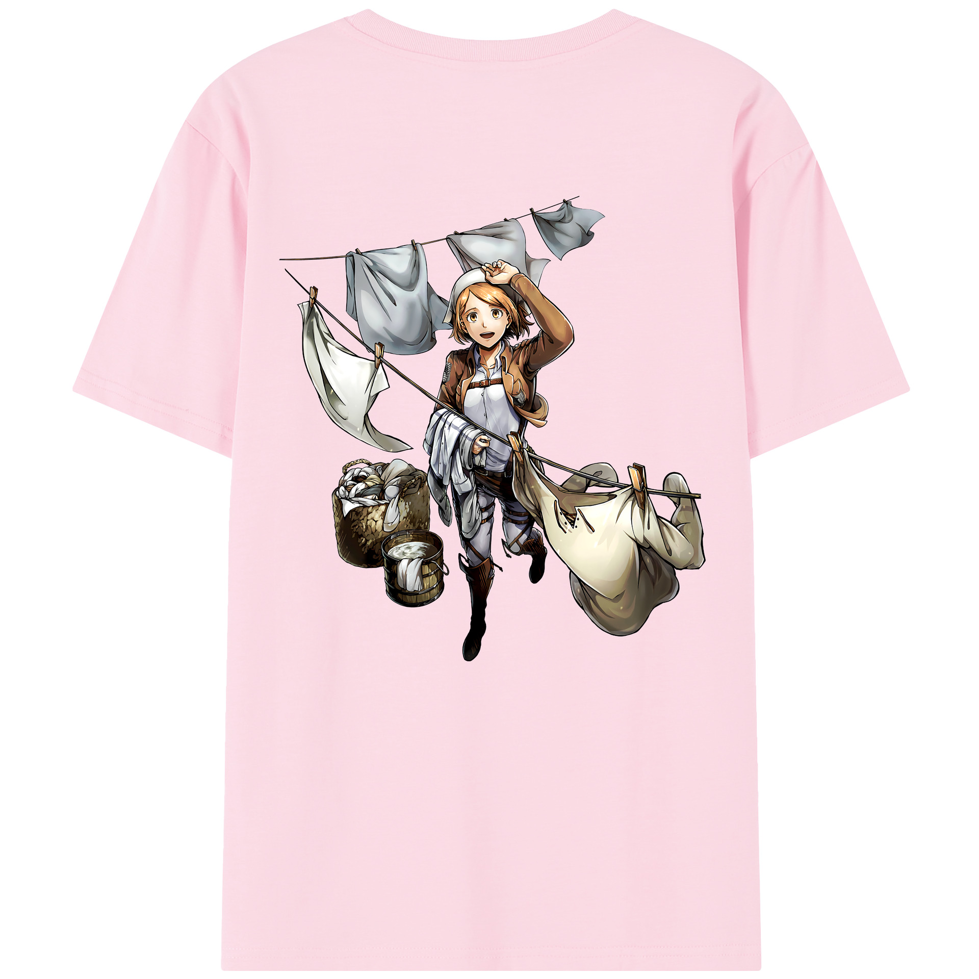 （画像用） 進撃の巨人 ペトラ·ラル Attack on Titan Petra Rall 綿100％半袖Tシャツ（背面プリント）