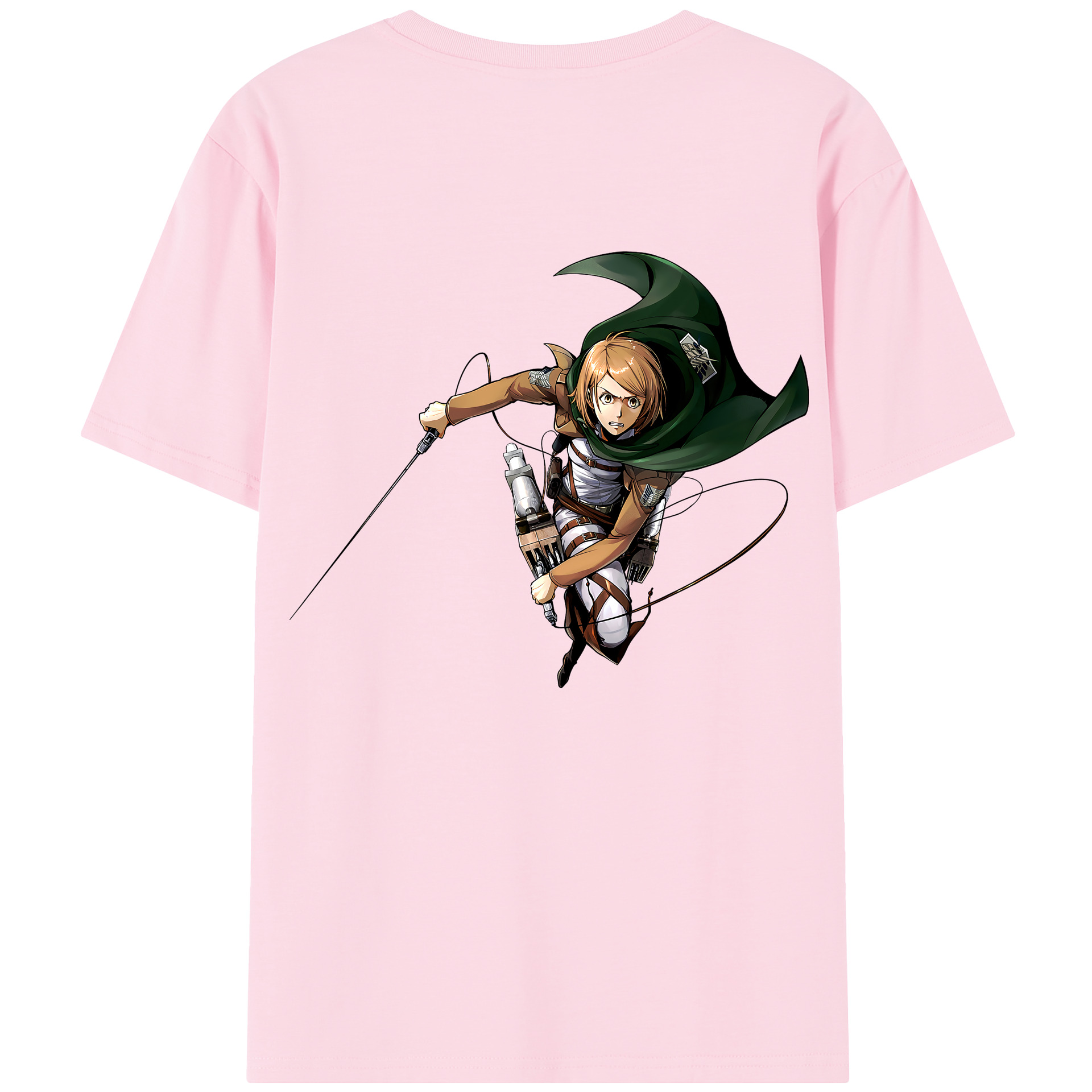 （画像用） 進撃の巨人 ペトラ·ラル Attack on Titan Petra Rall 綿100％半袖Tシャツ（背面プリント）