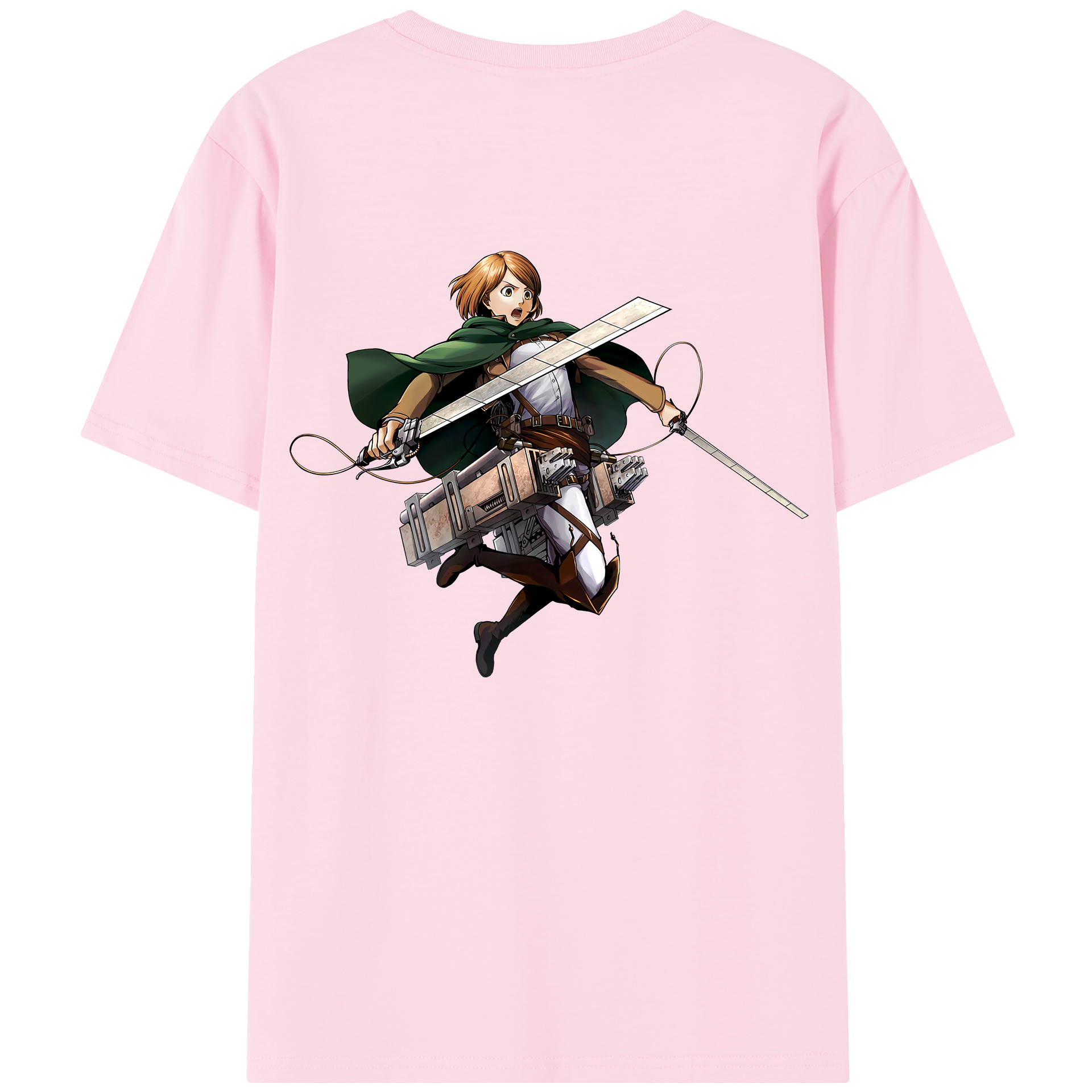 （画像用） 進撃の巨人 ペトラ·ラル Attack on Titan Petra Rall 綿100％半袖Tシャツ（背面プリント）