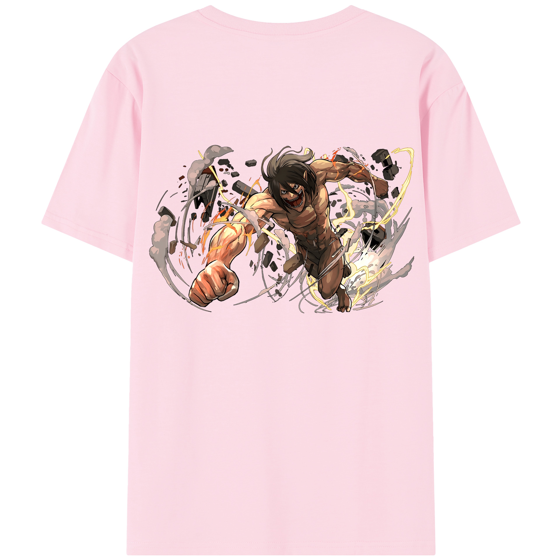 （画像用） 進撃の巨人 Attack on Titan 綿100％半袖Tシャツ（背面プリント）