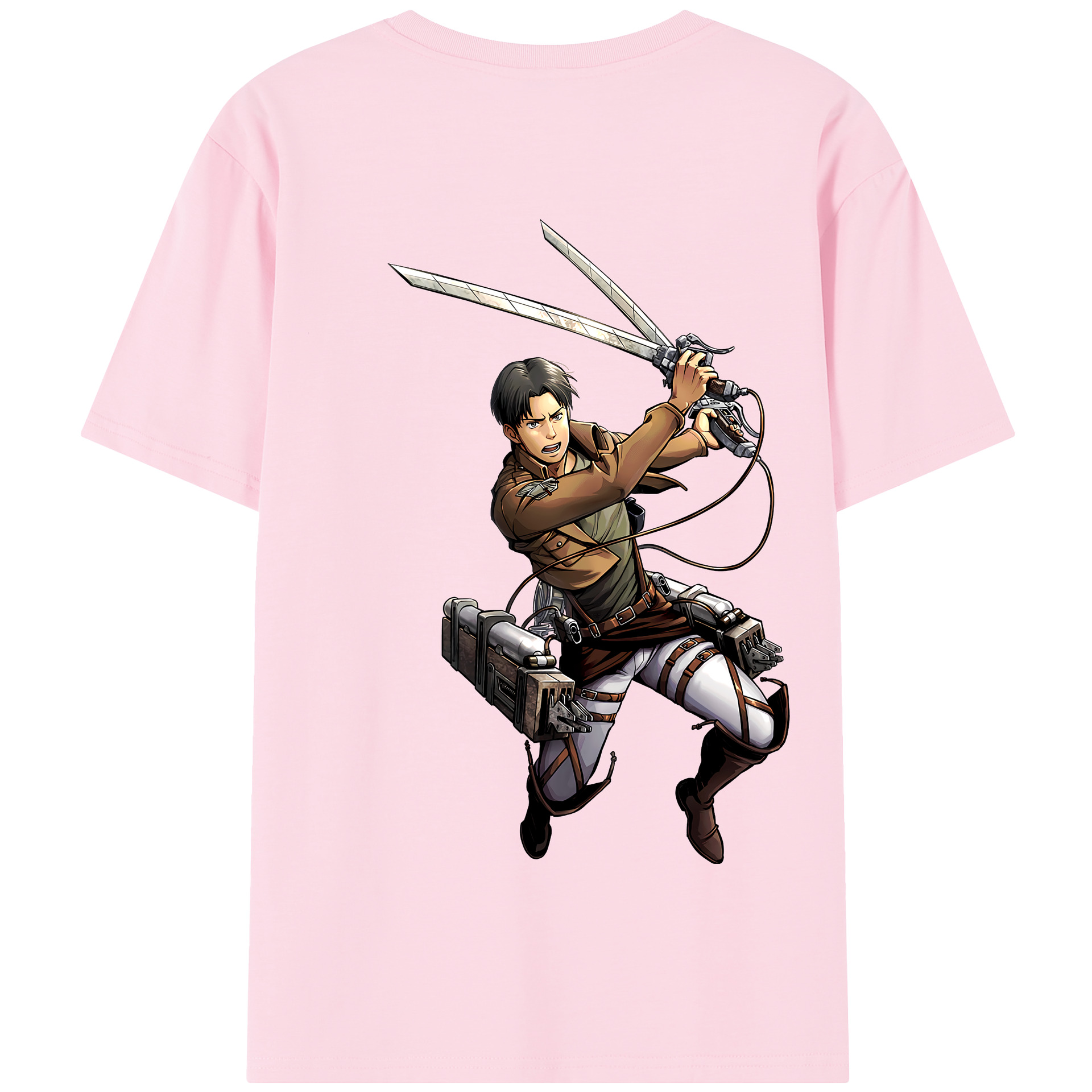 （画像用） 進撃の巨人 Attack on Titan 綿100％半袖Tシャツ（背面プリント）