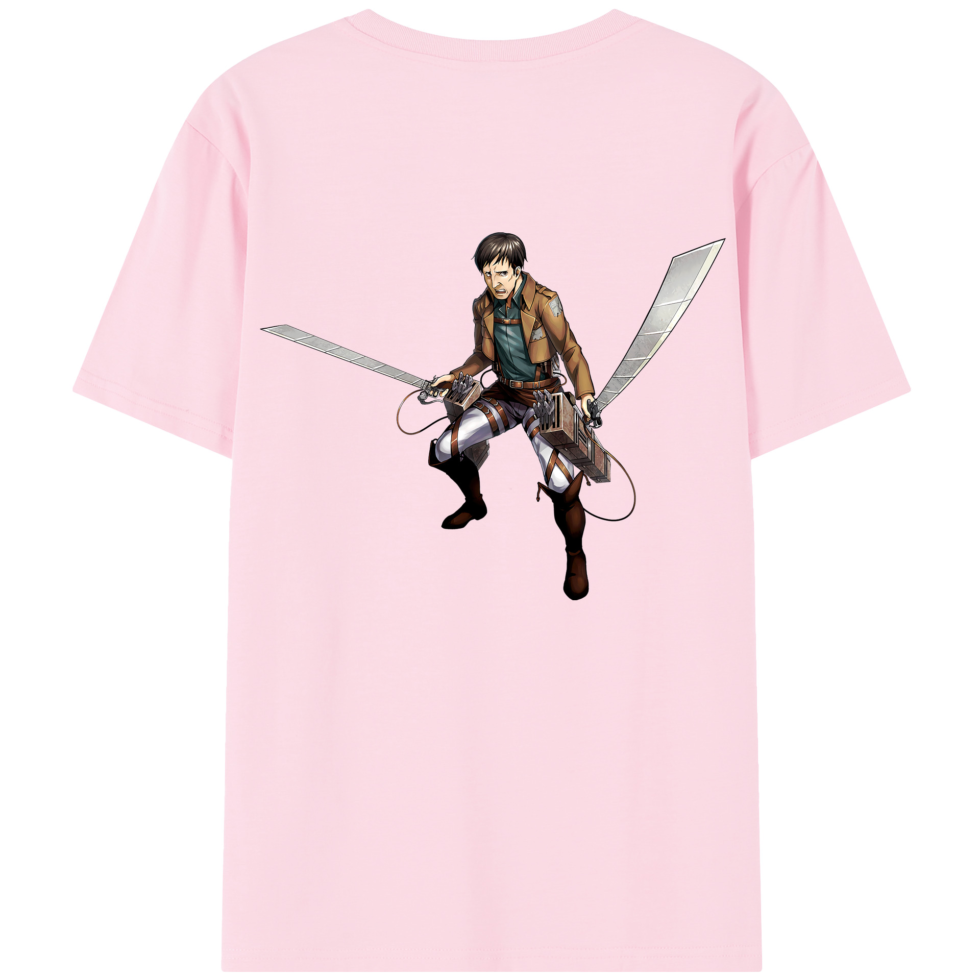 （画像用） 進撃の巨人 Attack on Titan 綿100％半袖Tシャツ（背面プリント）