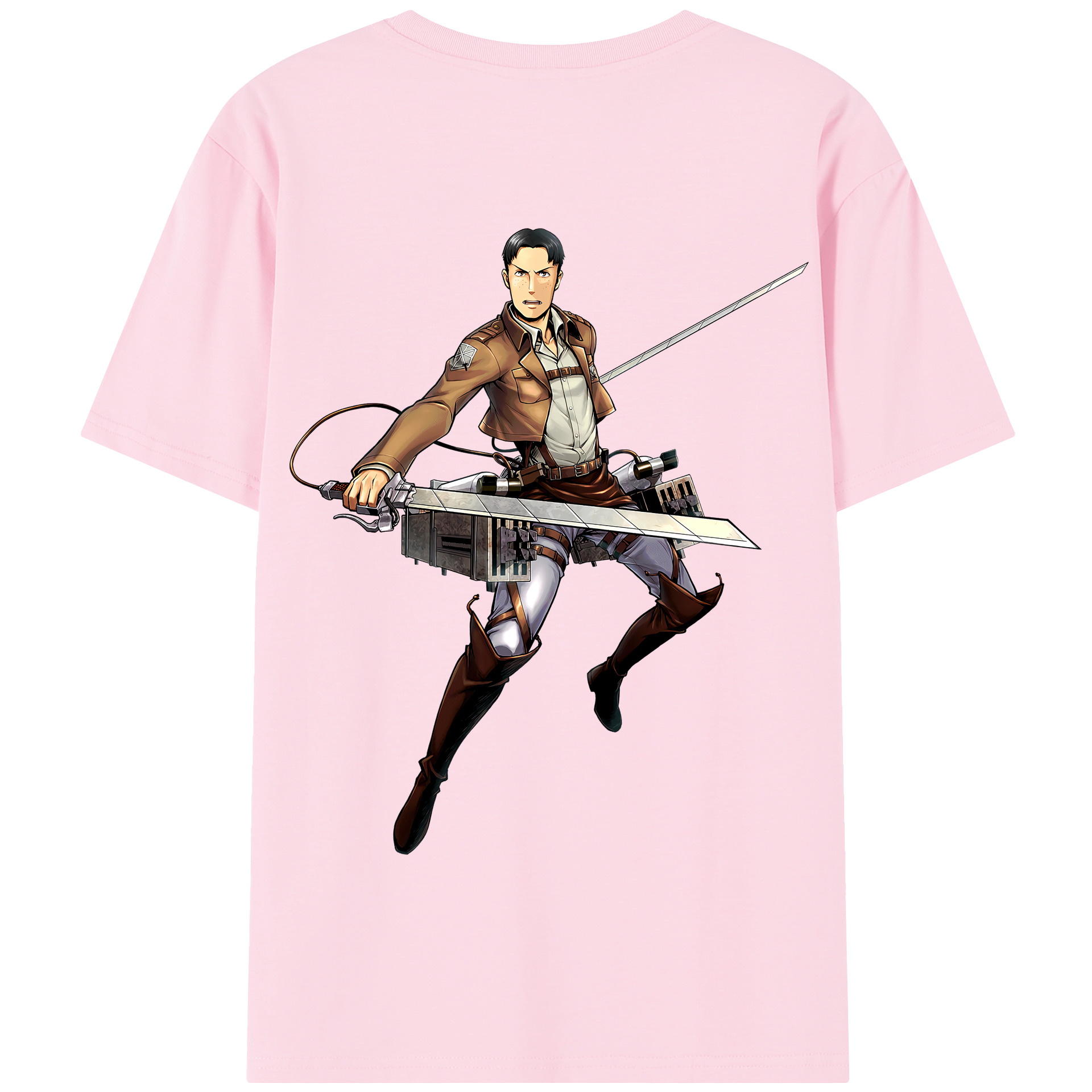 （画像用） 進撃の巨人 Attack on Titan 綿100％半袖Tシャツ（背面プリント）