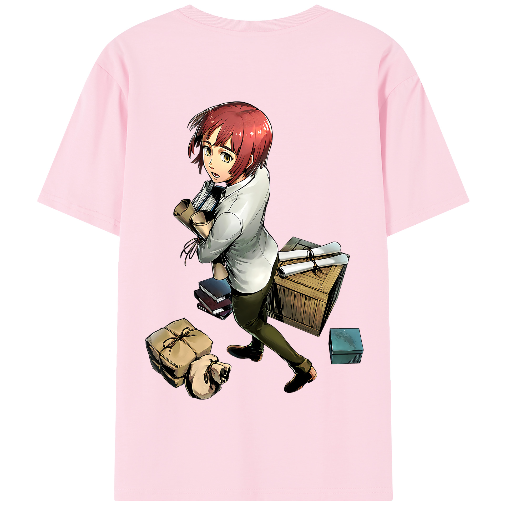 （画像用） 進撃の巨人 Attack on Titan 綿100％半袖Tシャツ（背面プリント）