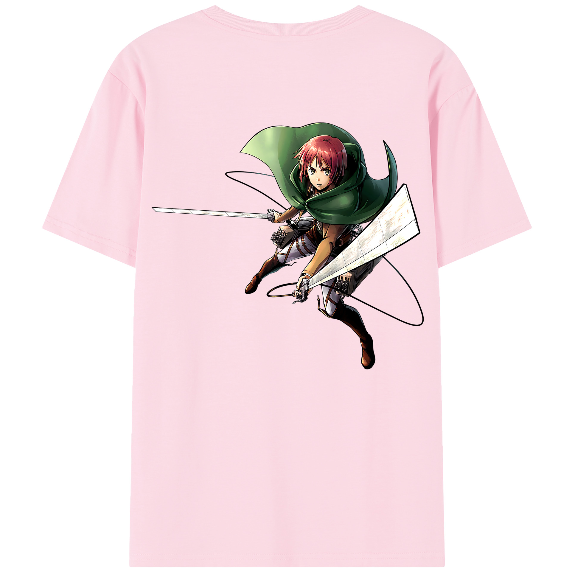 （画像用） 進撃の巨人 Attack on Titan 綿100％半袖Tシャツ（背面プリント）