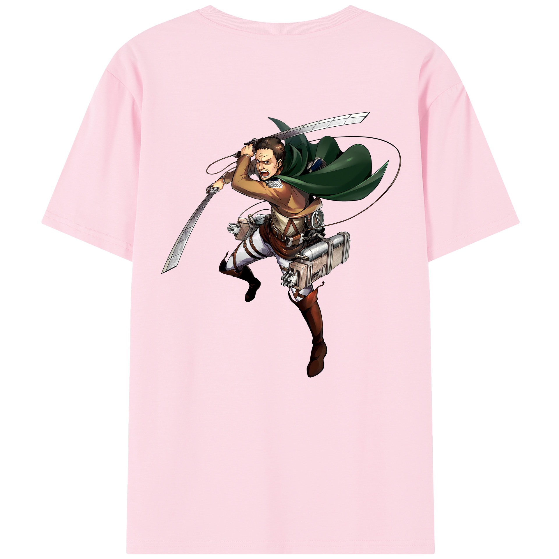 （画像用） 進撃の巨人 Attack on Titan 綿100％半袖Tシャツ（背面プリント）