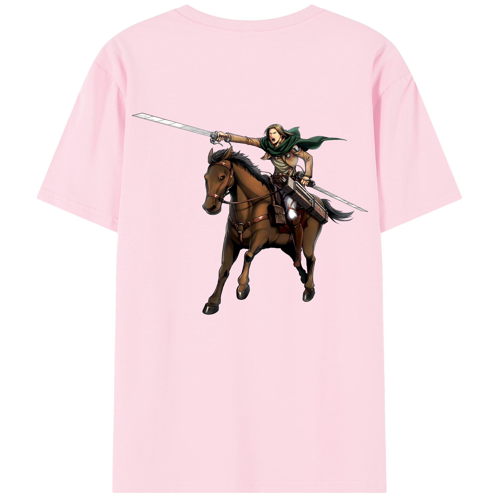 （画像用） 進撃の巨人 Attack on Titan 綿100％半袖Tシャツ（背面プリント）