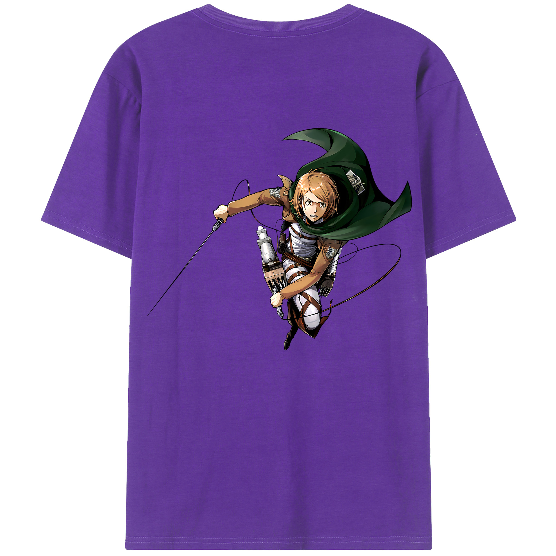 （画像用） 進撃の巨人 ペトラ·ラル Attack on Titan Petra Rall 綿100％半袖Tシャツ（背面プリント）