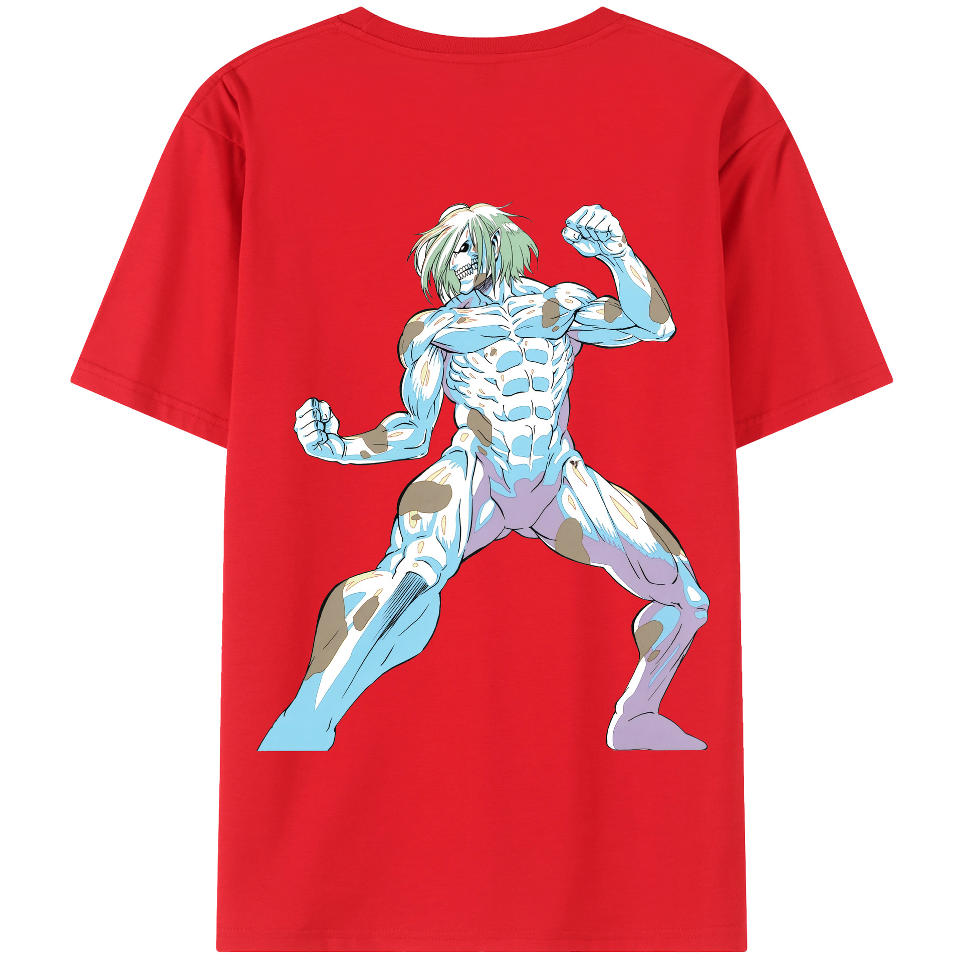 （画像用） 進撃の巨人 Attack on Titan 綿100％半袖Tシャツ（背面プリント）