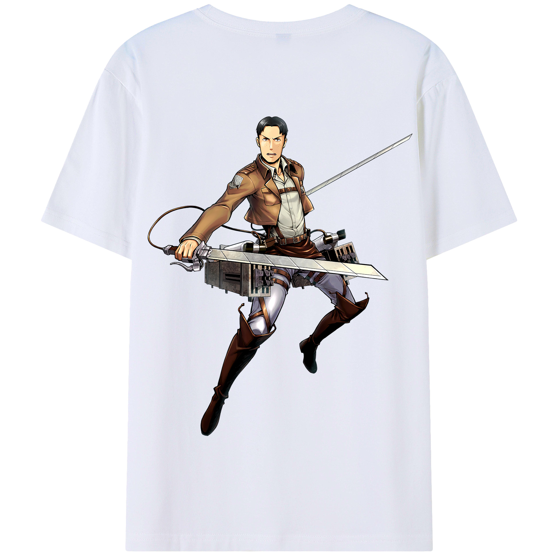 （画像用） 進撃の巨人 Attack on Titan 綿100％半袖Tシャツ（背面プリント）