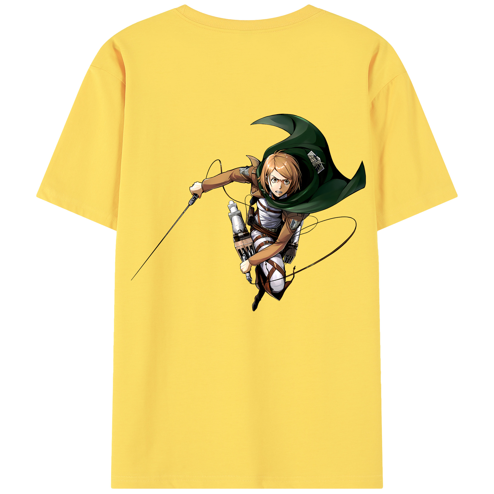 （画像用） 進撃の巨人 ペトラ·ラル Attack on Titan Petra Rall 綿100％半袖Tシャツ（背面プリント）