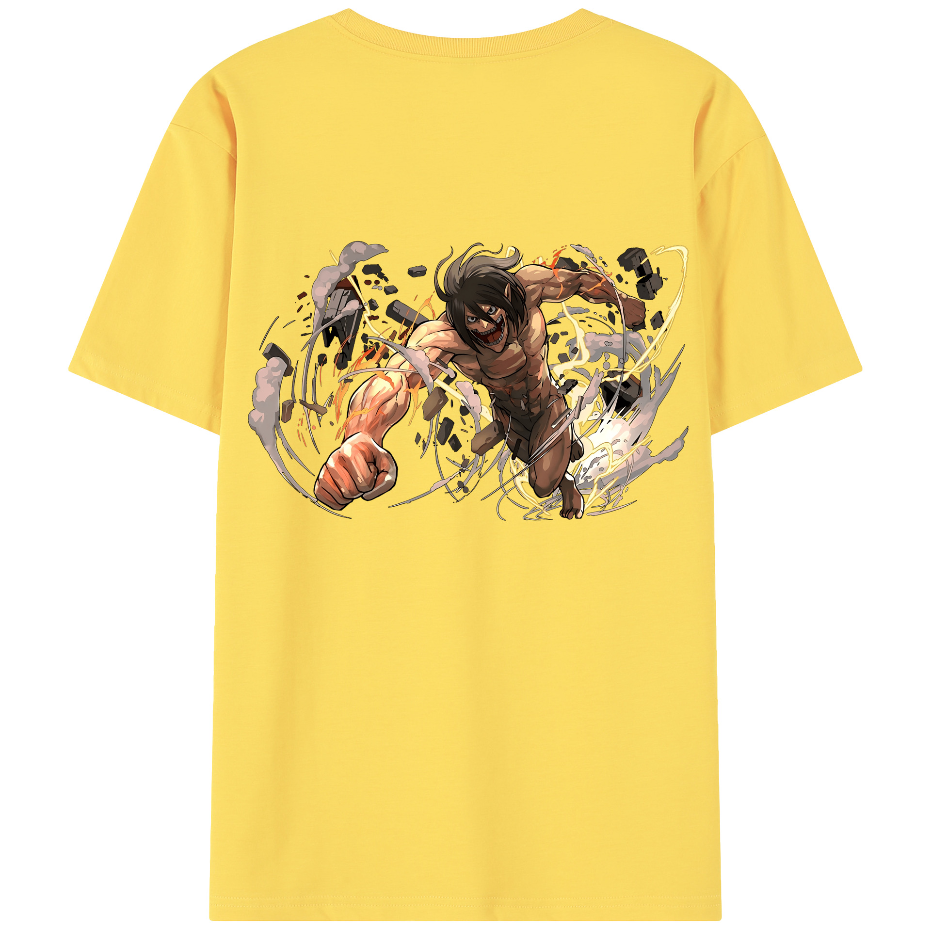 （画像用） 進撃の巨人 Attack on Titan 綿100％半袖Tシャツ（背面プリント）
