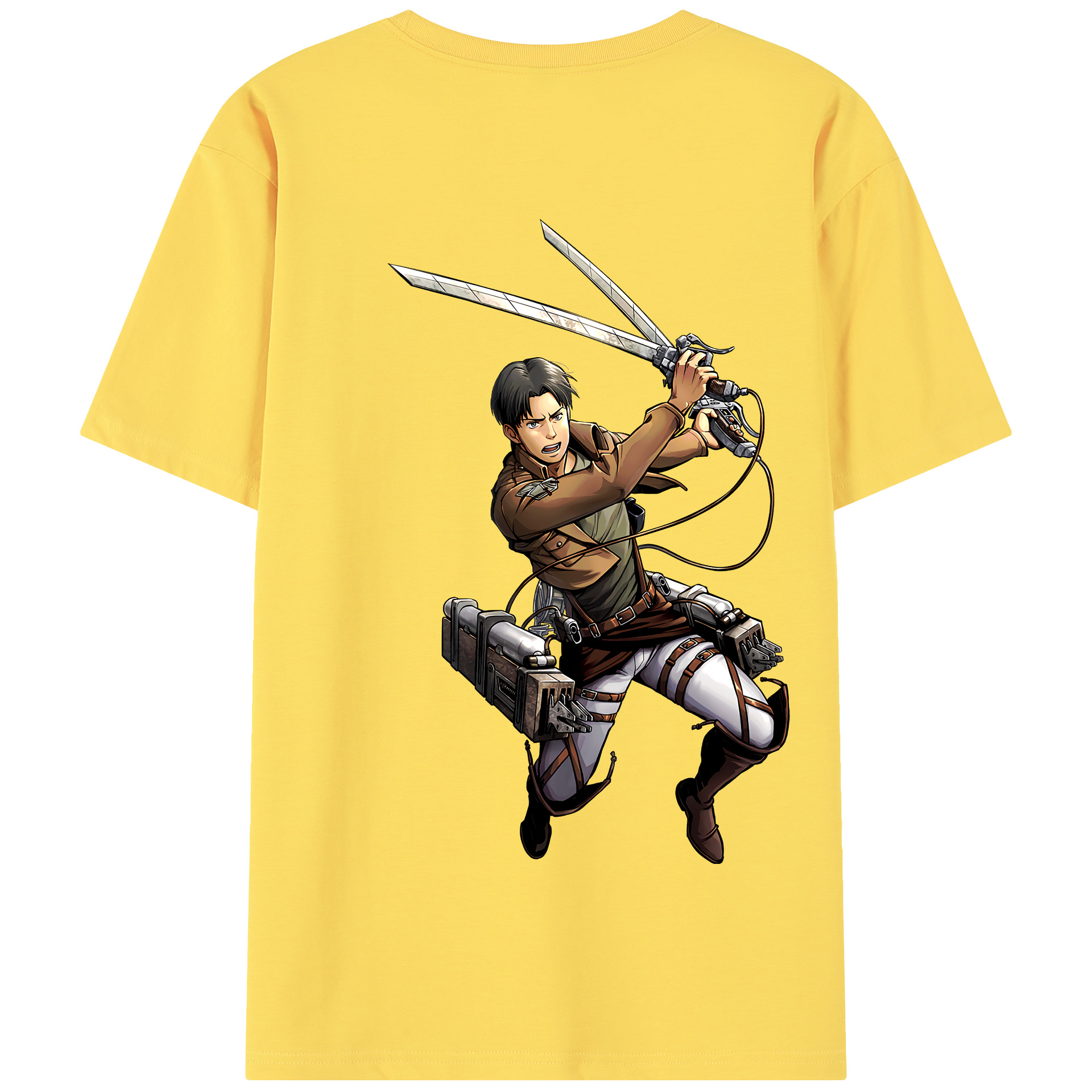 （画像用） 進撃の巨人 Attack on Titan 綿100％半袖Tシャツ（背面プリント）