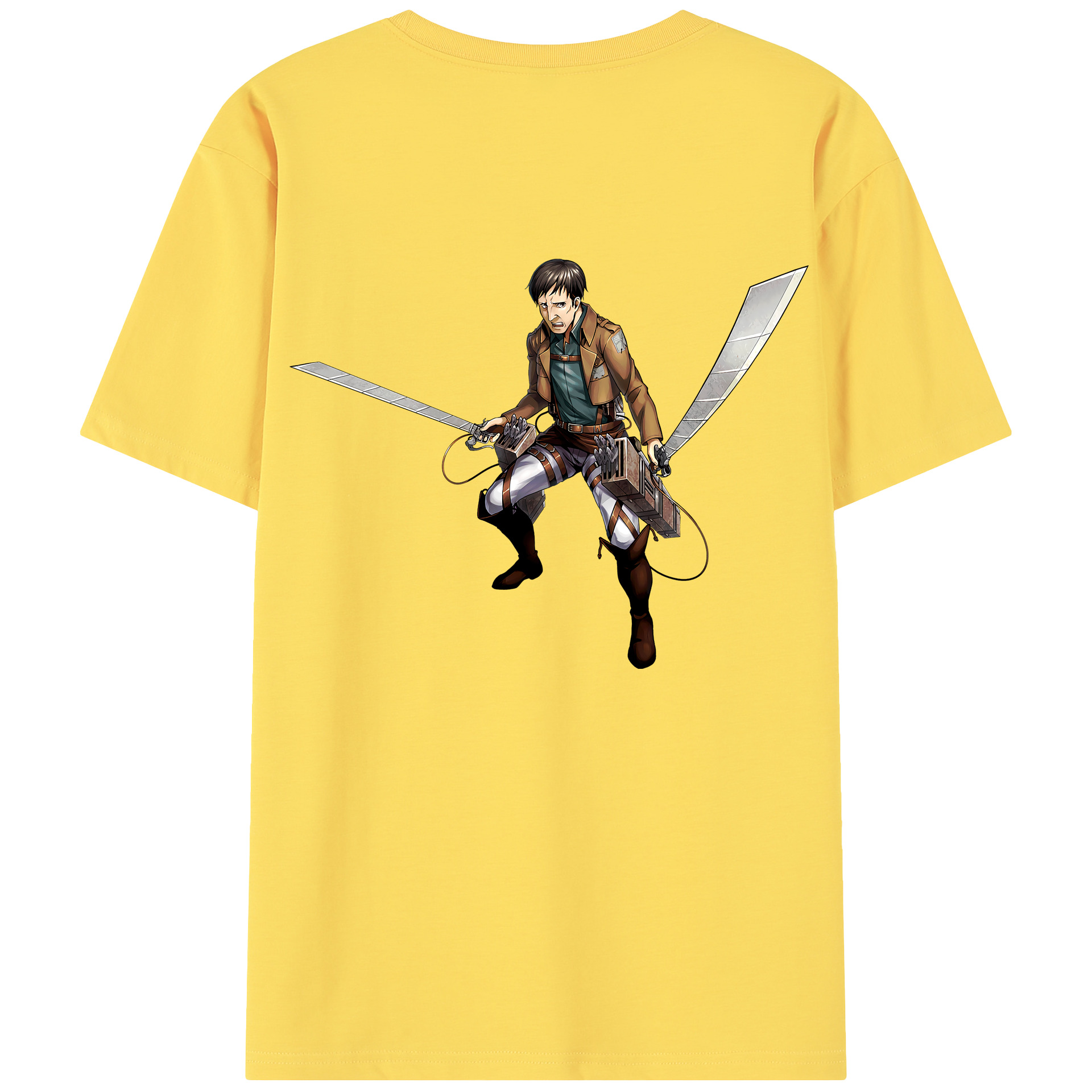 （画像用） 進撃の巨人 Attack on Titan 綿100％半袖Tシャツ（背面プリント）
