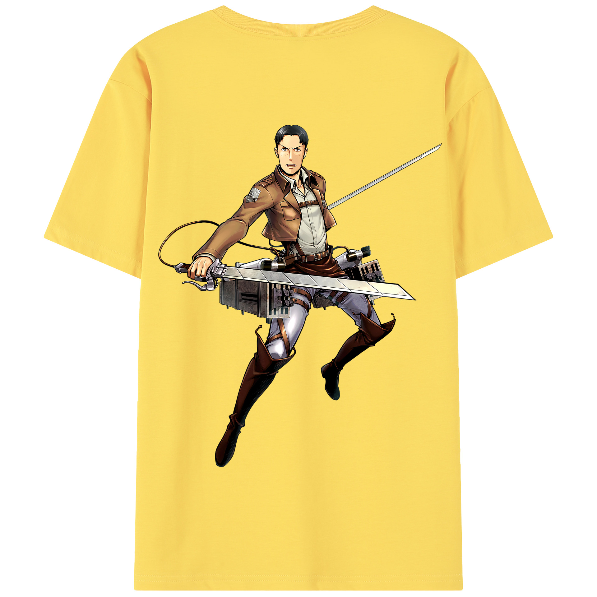 （画像用） 進撃の巨人 Attack on Titan 綿100％半袖Tシャツ（背面プリント）