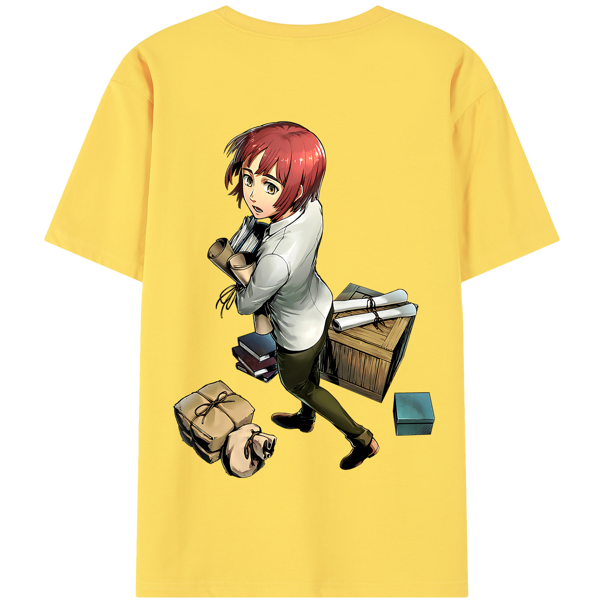（画像用） 進撃の巨人 Attack on Titan 綿100％半袖Tシャツ（背面プリント）
