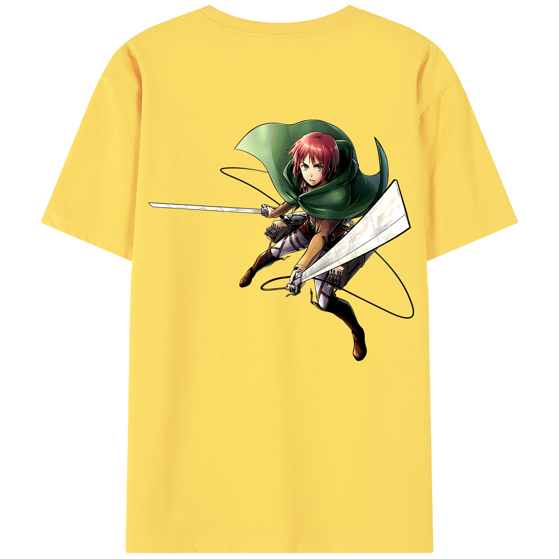 （画像用） 進撃の巨人 Attack on Titan 綿100％半袖Tシャツ（背面プリント）