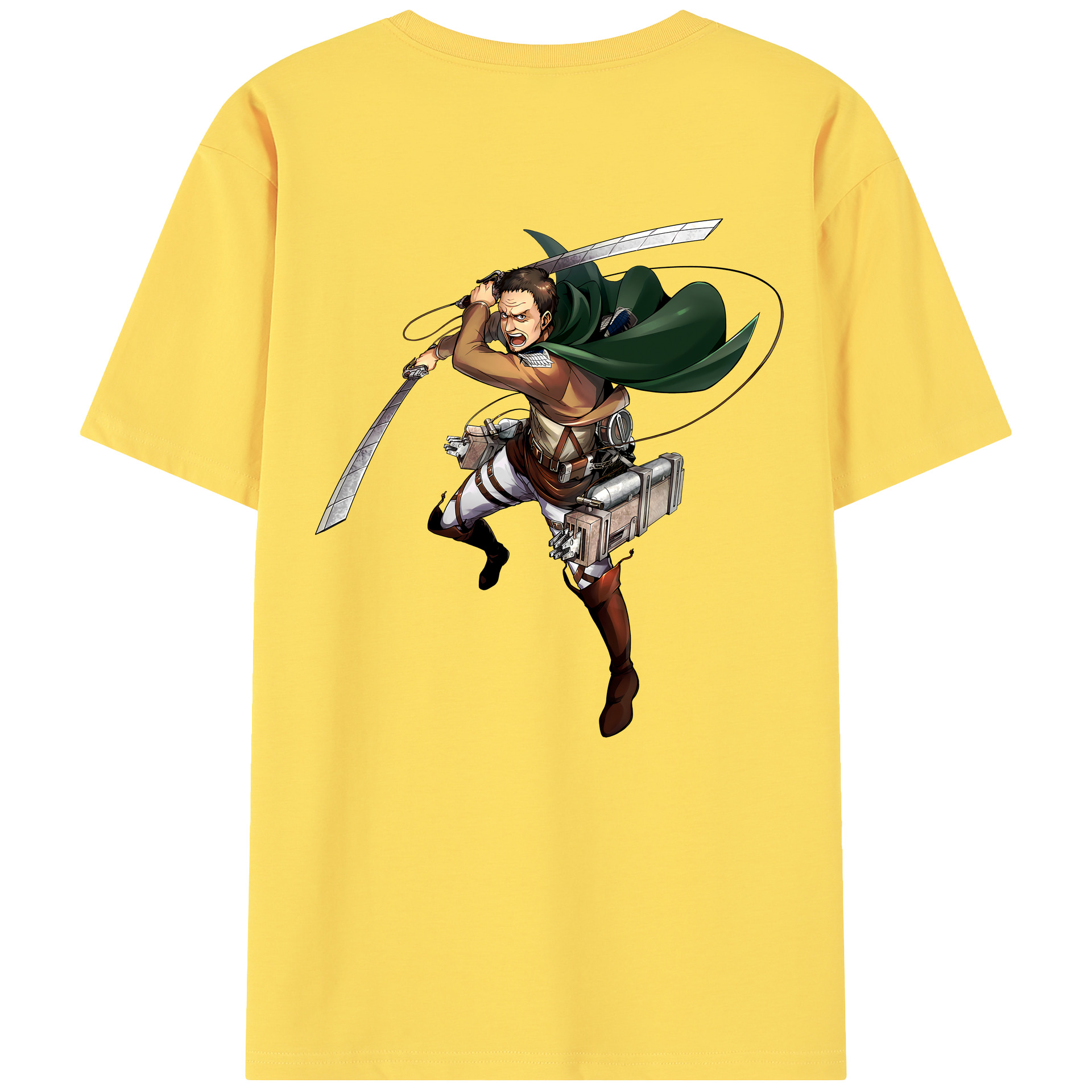 （画像用） 進撃の巨人 Attack on Titan 綿100％半袖Tシャツ（背面プリント）