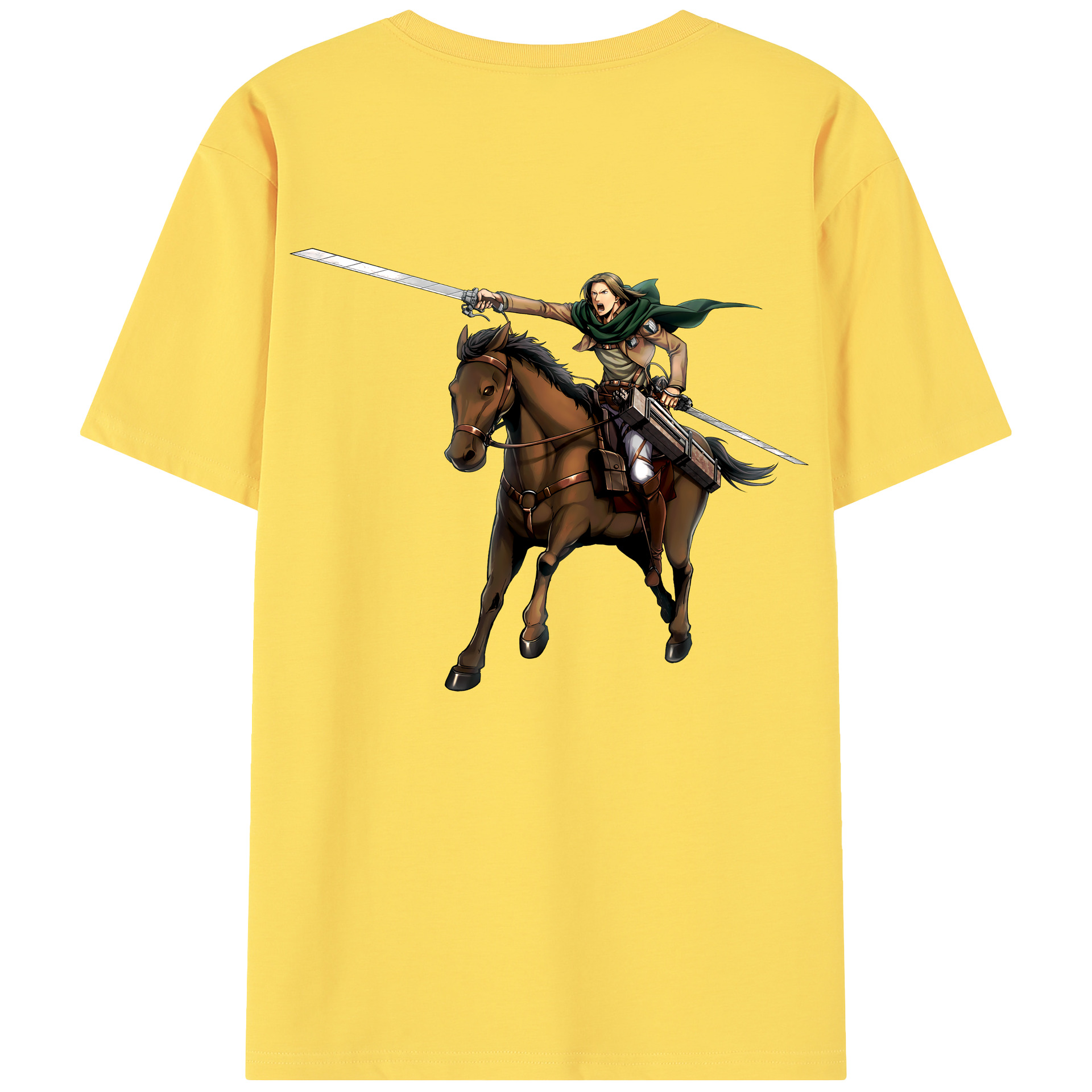 （画像用） 進撃の巨人 Attack on Titan 綿100％半袖Tシャツ（背面プリント）
