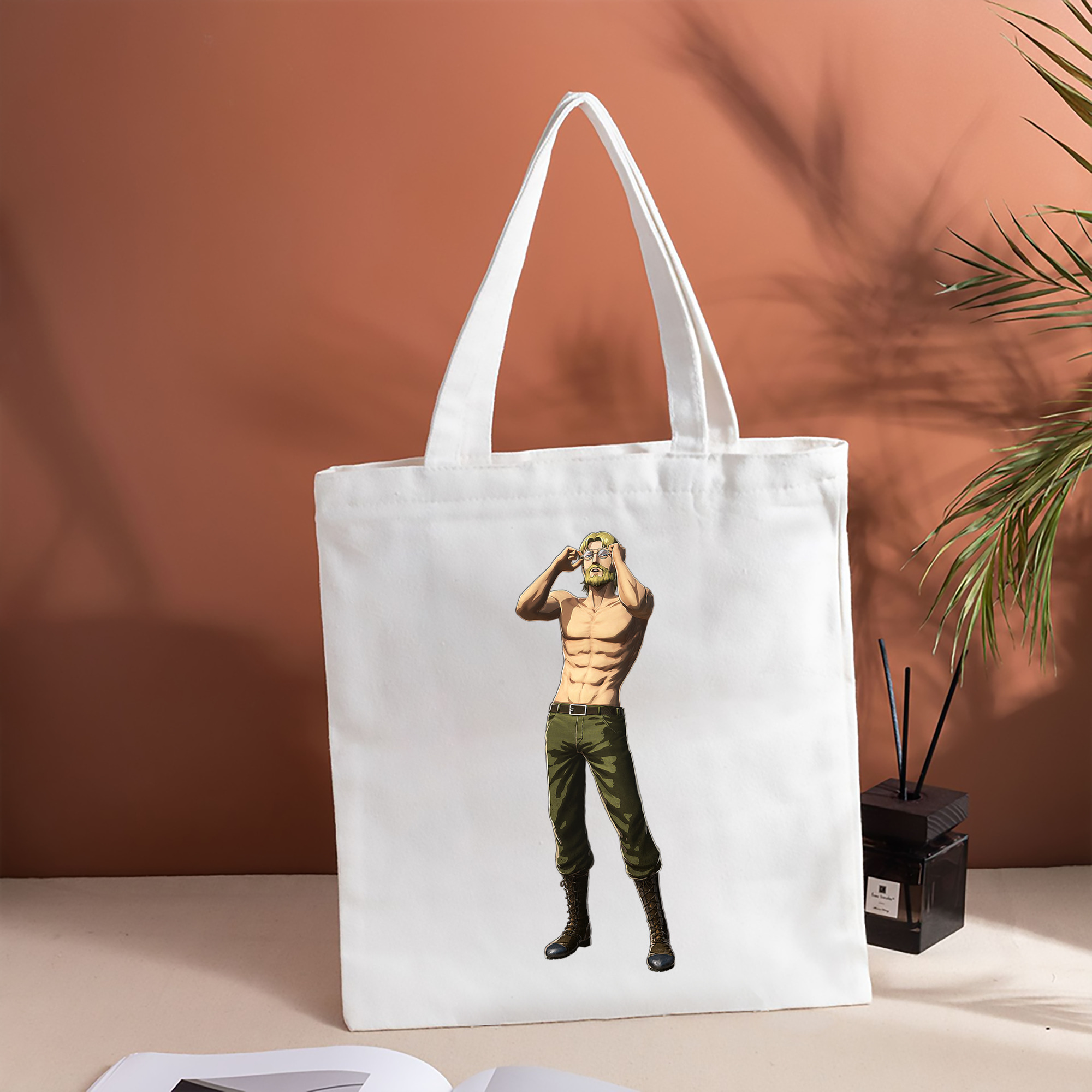 進撃の巨人 Attack on Titan 縦型キャンバス生地手提げバッグ　トートバッグ