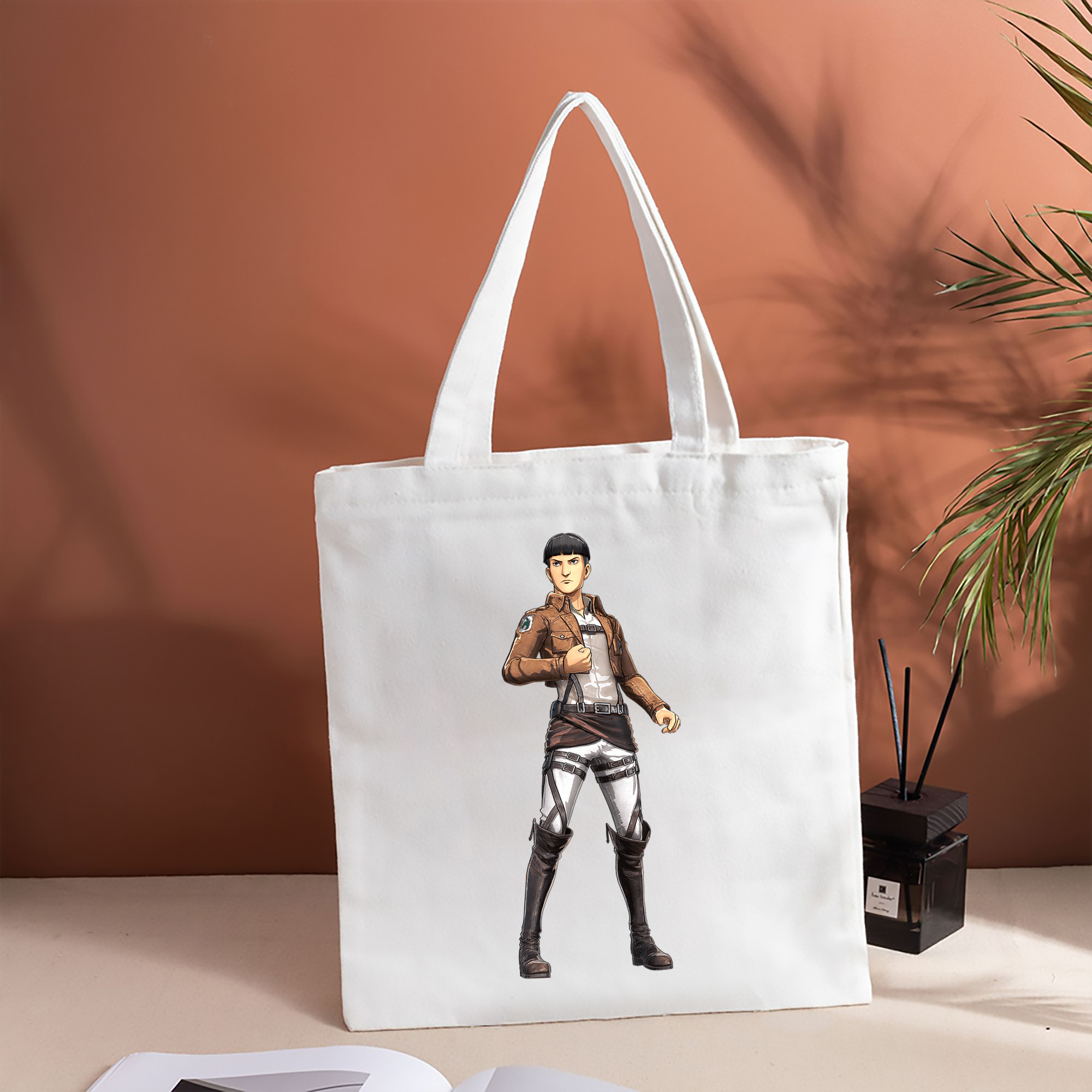 進撃の巨人 Attack on Titan 縦型キャンバス生地手提げバッグ　トートバッグ