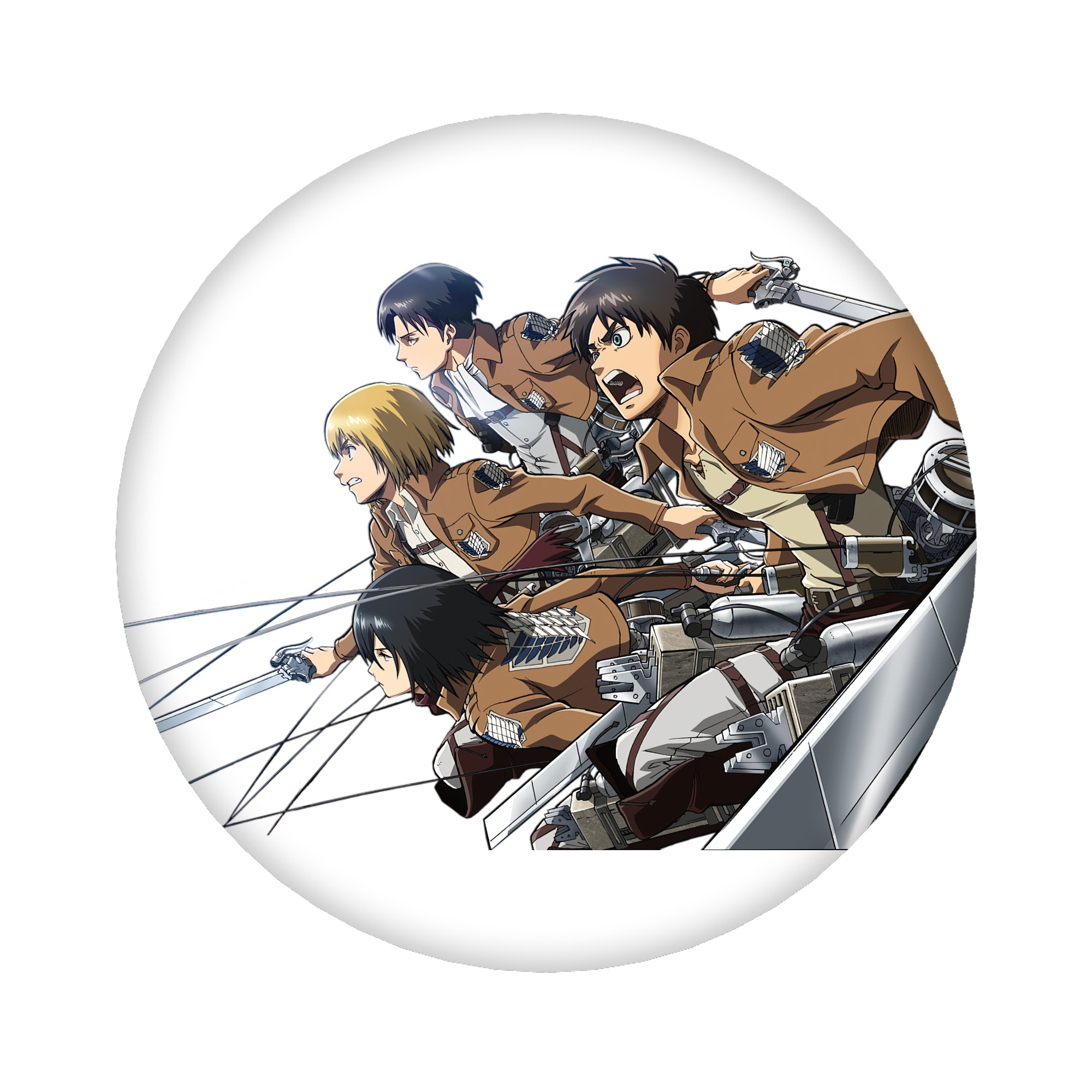 （画像用） 進撃の巨人 Attack on Titan 6cm 缶バッジ 複数セット